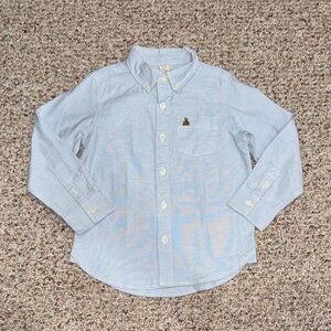 Toddler Boy Light Blue Button-Up Shirt